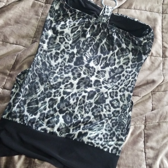 Animal print party halter top - Picture 3 of 3